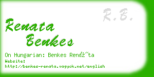 renata benkes business card
